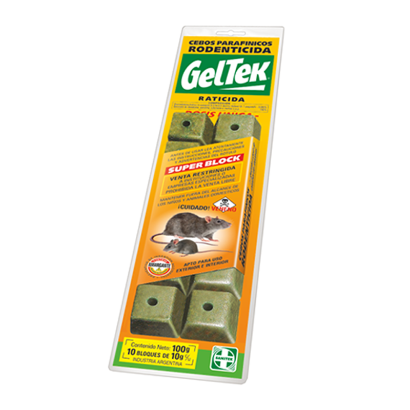 GELTEK RATICIDA CEBO 10U