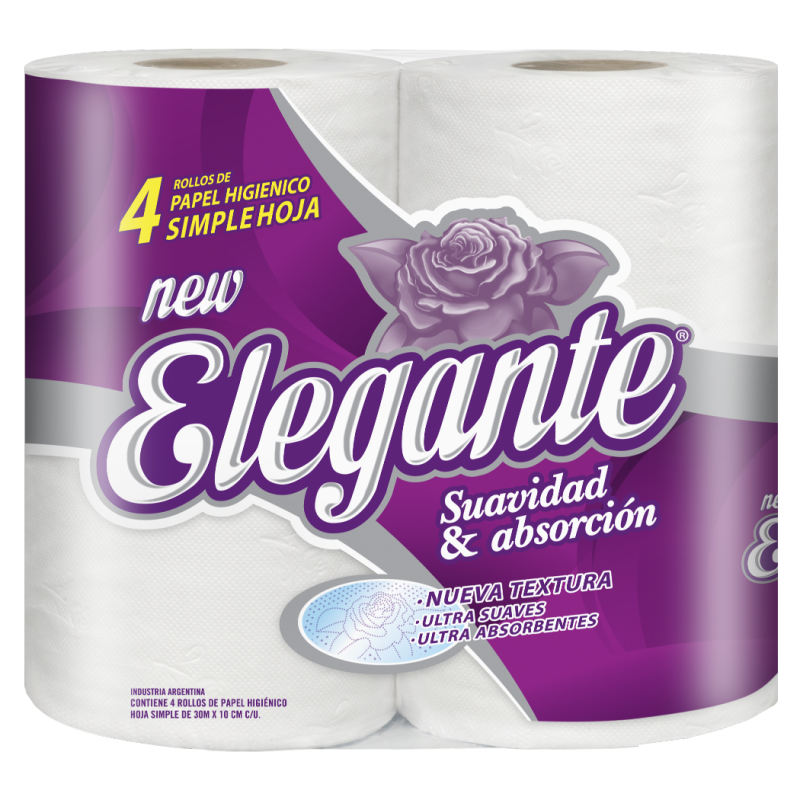 ELEGANTE PAPEL HIGIENICO 4U 30M (COD-900)