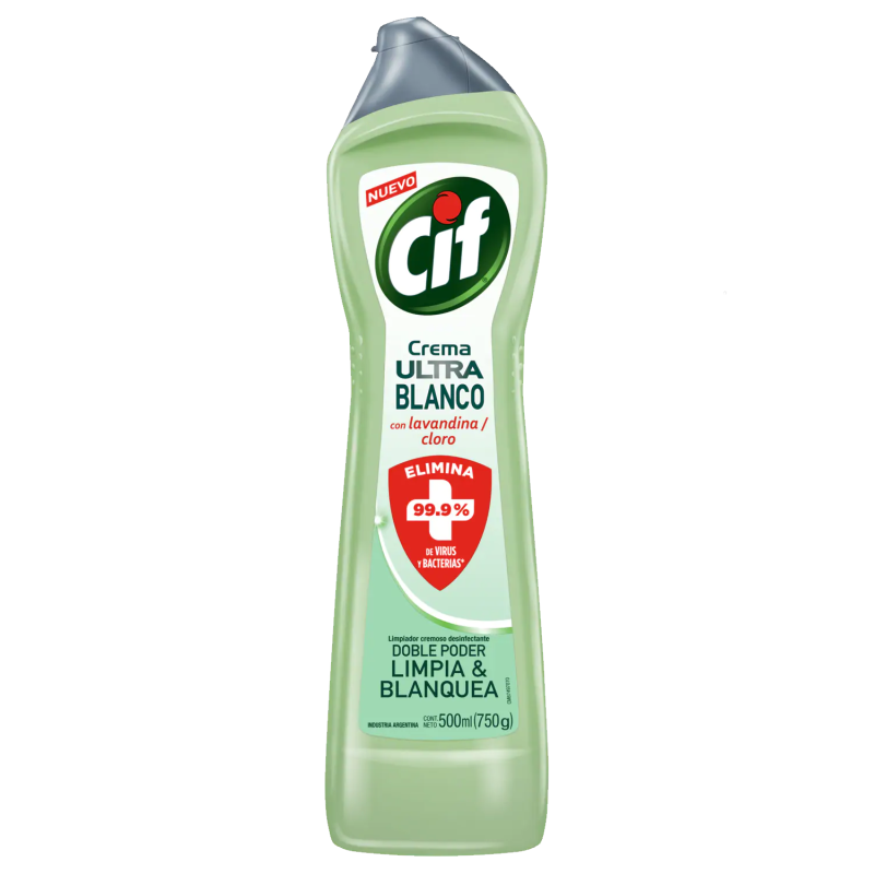 CIF LIMPIADOR CREMA 500ML ULTRA BLANCO