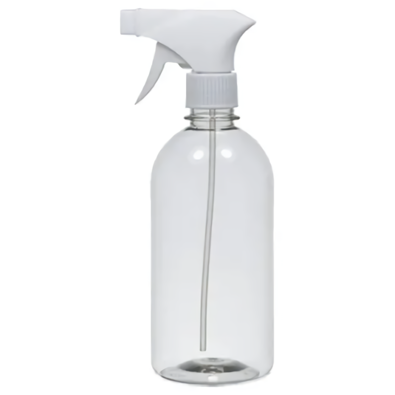 Botella de vidrio con pulverizador transparente - 500ml • Esturirafi