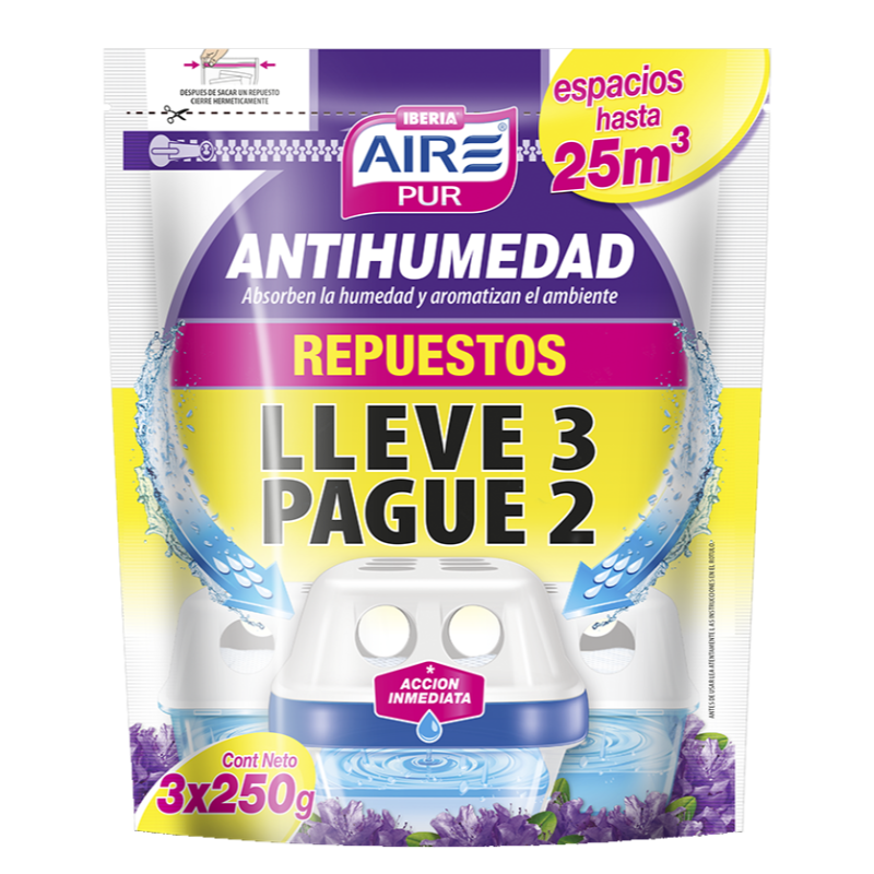 AIRE PUR ANTIHUMEDAD MAX REPUESTO 250G 3X2