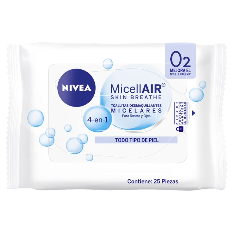 NIVEA TOALLAS DESMAQUILLANTE 25U MICELARES