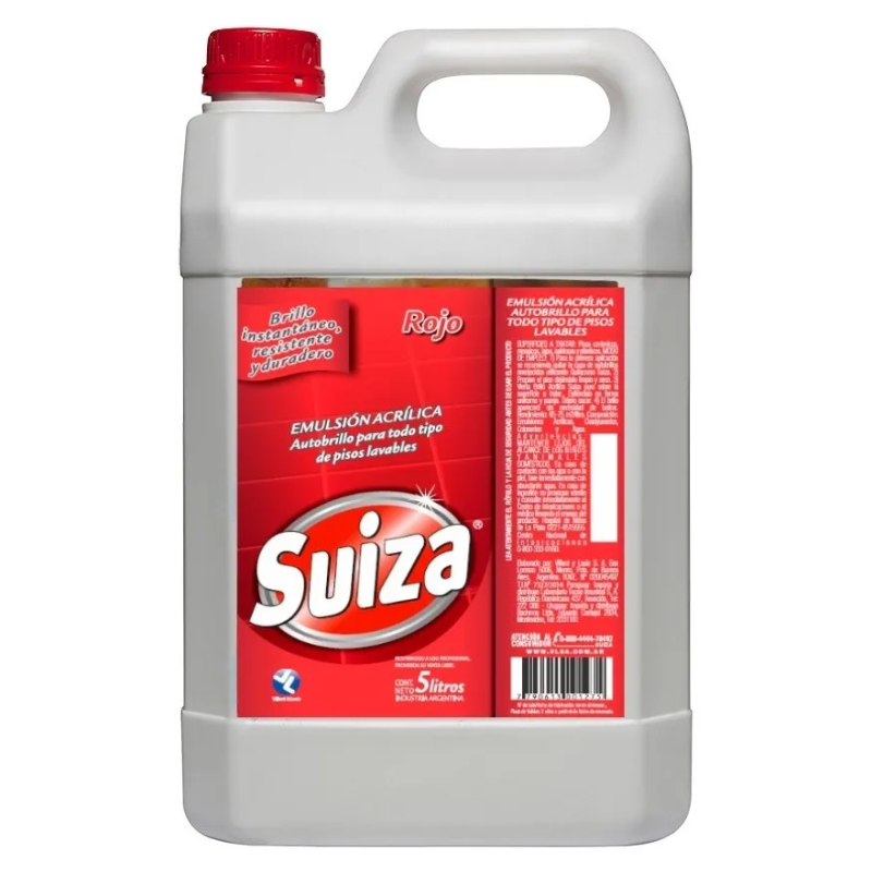 SUIZA CERA ACRILICA 5L ROJO