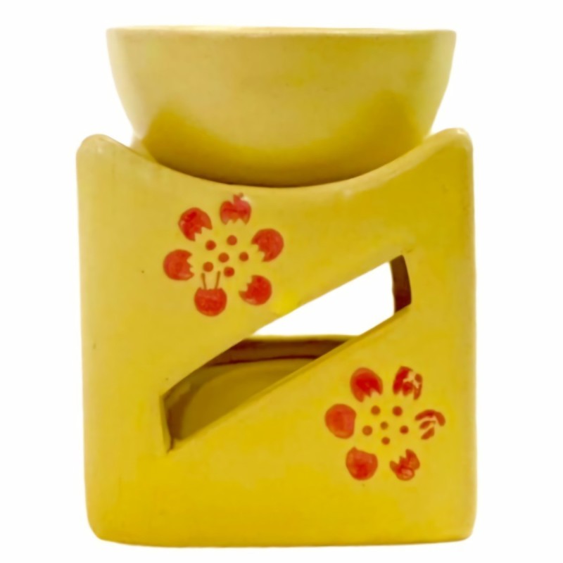 ILUMINARTE HORNILLO CUADRADO2 FLORES 8.5CM