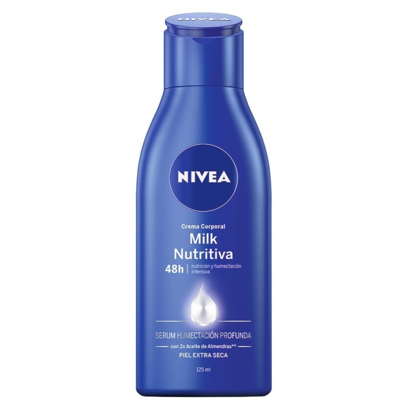 NIVEA BODY 125ML MILK NUTRITIVA