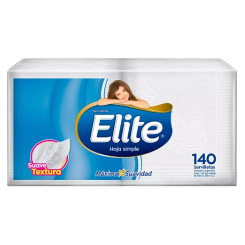 ELITE SERVILLETAS 140U BLANCAS