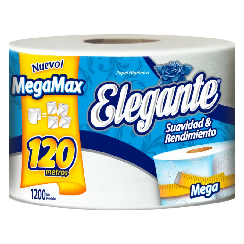 ELEGANTE PAPEL HIGIENICO MAX 1U 120M (COD-902)