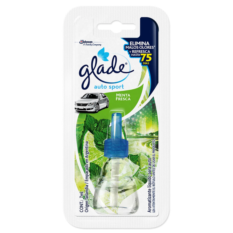 GLADE AUTO SPORT REPUESTO 7ML MENTA FRESCA