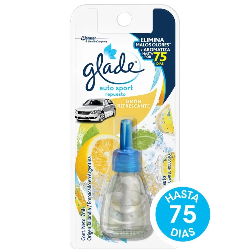 GLADE AUTO SPORT REPUESTO 7ML LIMON