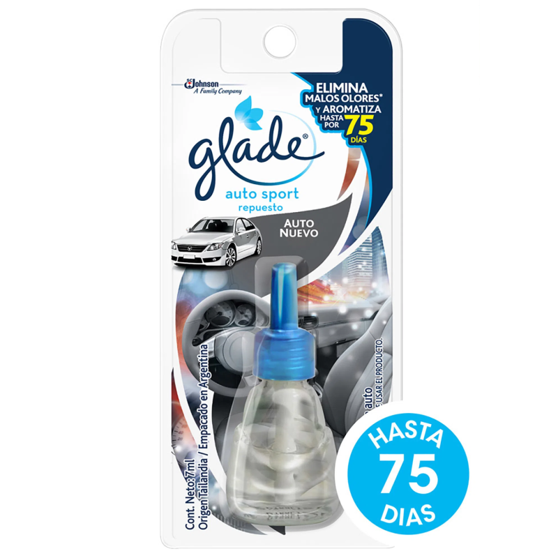 GLADE AUTO SPORT REPUESTO 7ML AUTO NUEVO
