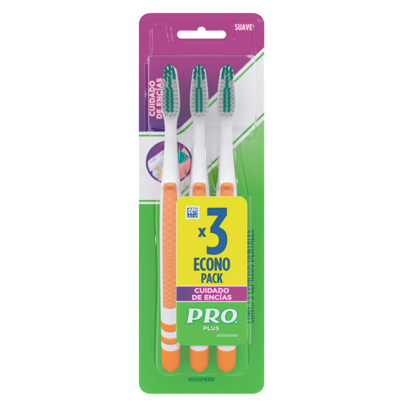 PRO CEPILLO DIENTES MEDIANO 3U CUIDADO ENCIAS