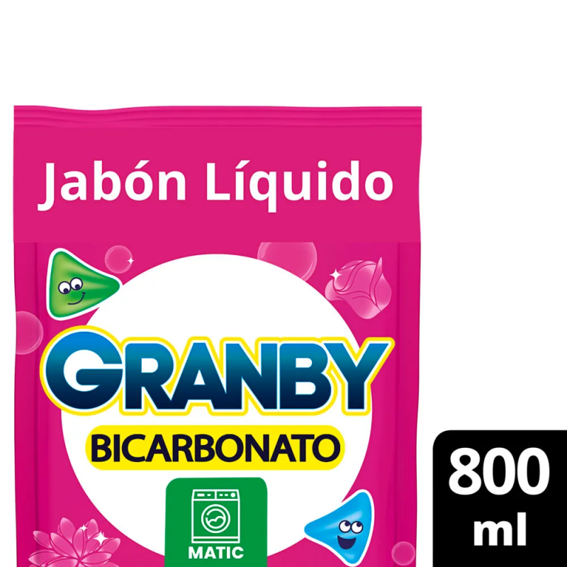 GRANBY JABON LIQUIDO 800ML BICARBONATO