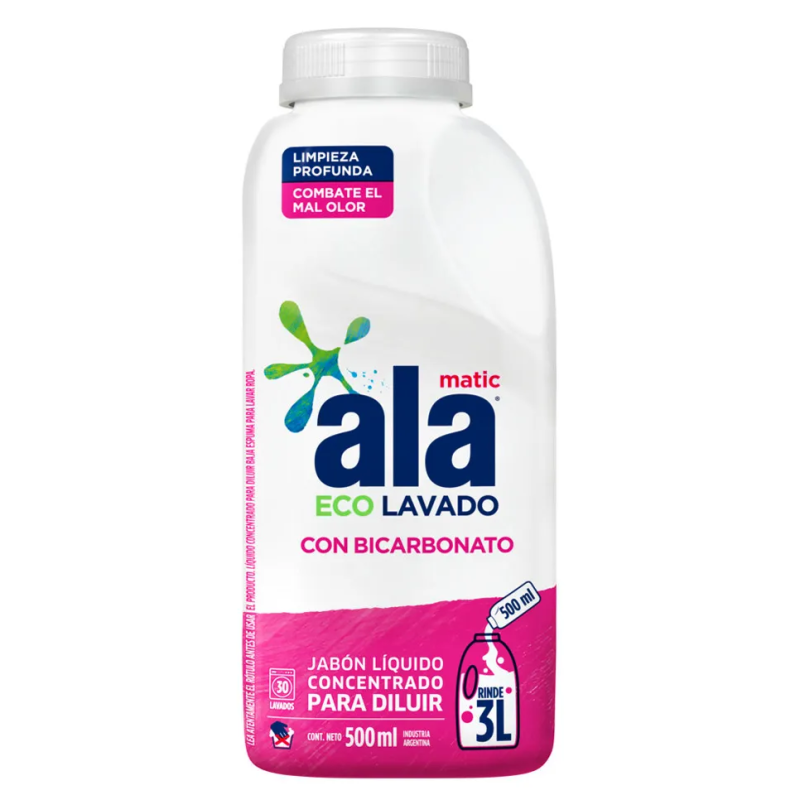 ALA JABON LIQUIDO 500ML BICARBONATO (RINDE 3L)