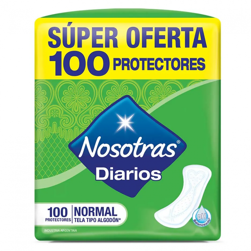 NOSOTRAS PROTECTORES DIARIOS 100U NORMAL