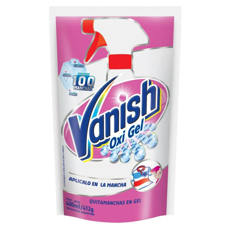VANISH QUITAMANCHAS 400ML PRE LAVADO OXY-GEL