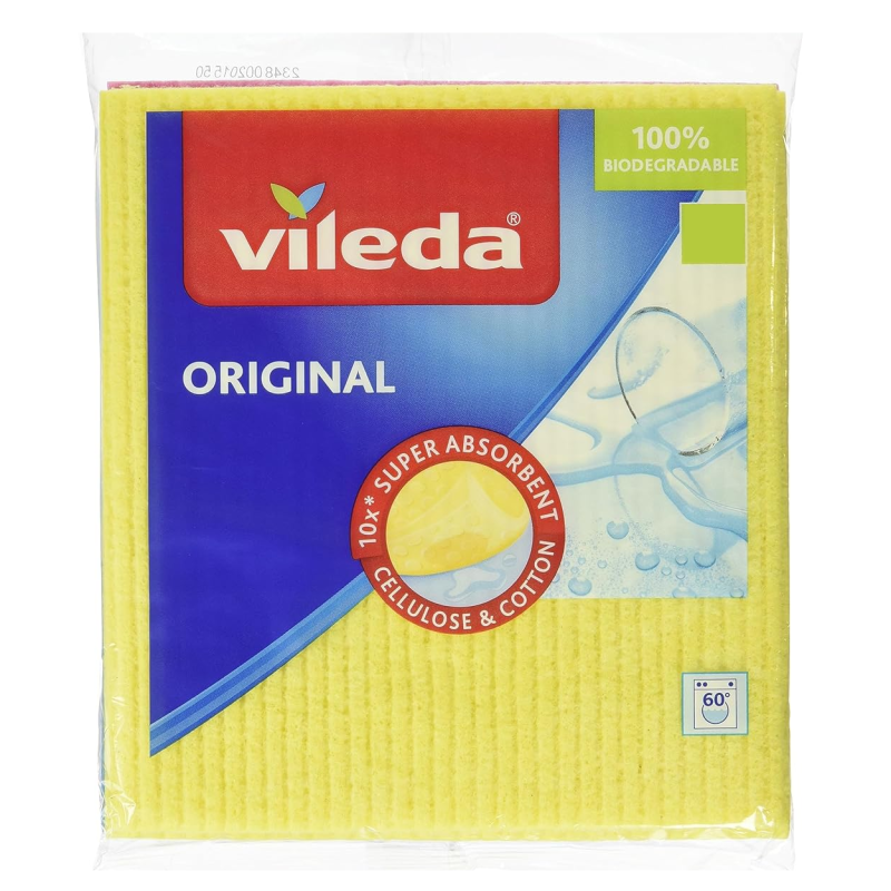 VILEDA PAÑO ESPONJA 1U 18X19.5CM
