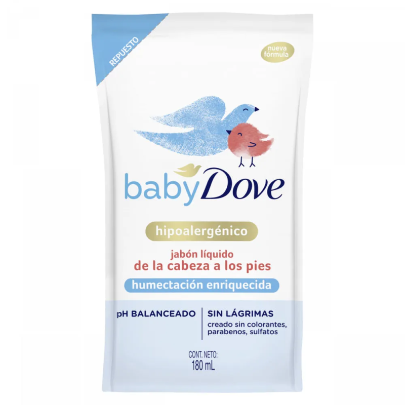 DOVE BABY JABON LIQUIDO 180ML ENRIQUECIDA