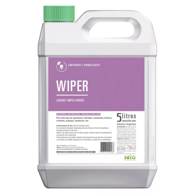 SEIQ WIPER LIMPIA VIDRIOS 5L