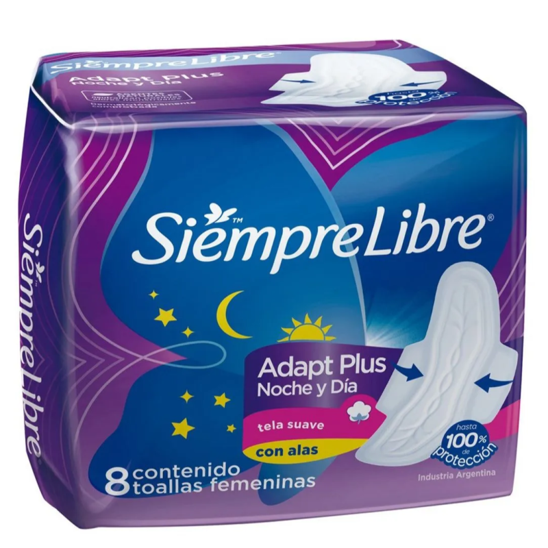 SIEMPRE LIBRE TOALLA NOCHE Y DIA 8U