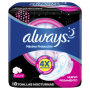 ALWAYS TOALLAS 8U NOCHE SUAVE C/ALAS