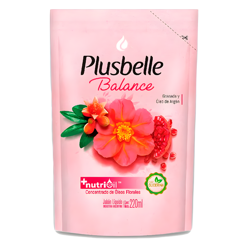 PLUSBELLE JABON LIQUIDO 220ML REPUESTO BALANCE