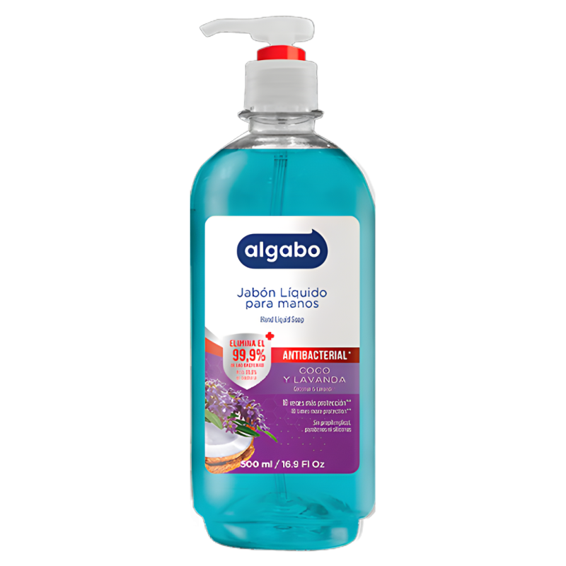 ALGABO JABON LIQUIDO MANOS 500ML COCO & LAVANDA