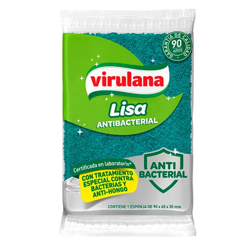 VIRULANA ESPONJA ANTIBACTERIAL LISA