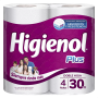 HIGIENOL PAPEL HIGIENICO DOBLE HOJA 4U 30M