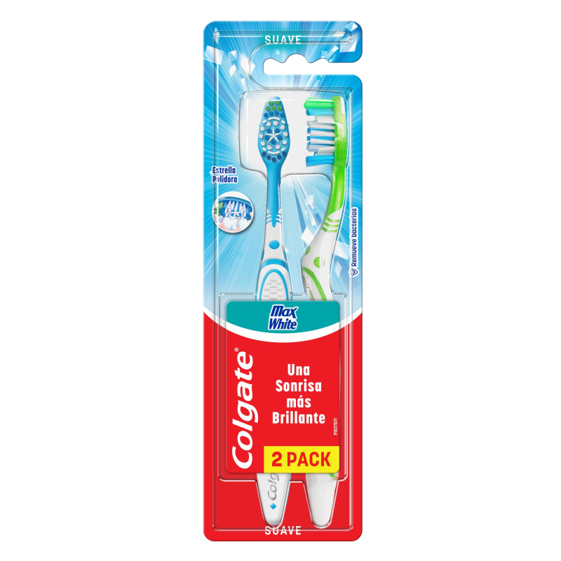 COLGATE CEPILLO DENTAL MAX WHITE 2U