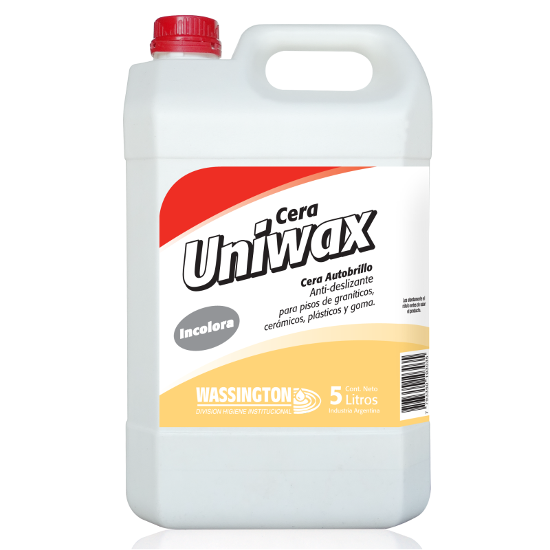 WASSINGTON UNIWAX CERA AUTOBRILLO 5L INCOLORO
