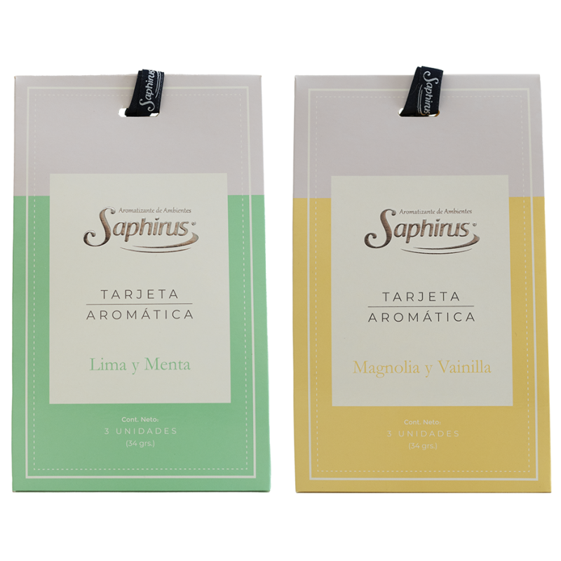 SAPHIRUS TARJETAS AROMATICAS 3U 34GR