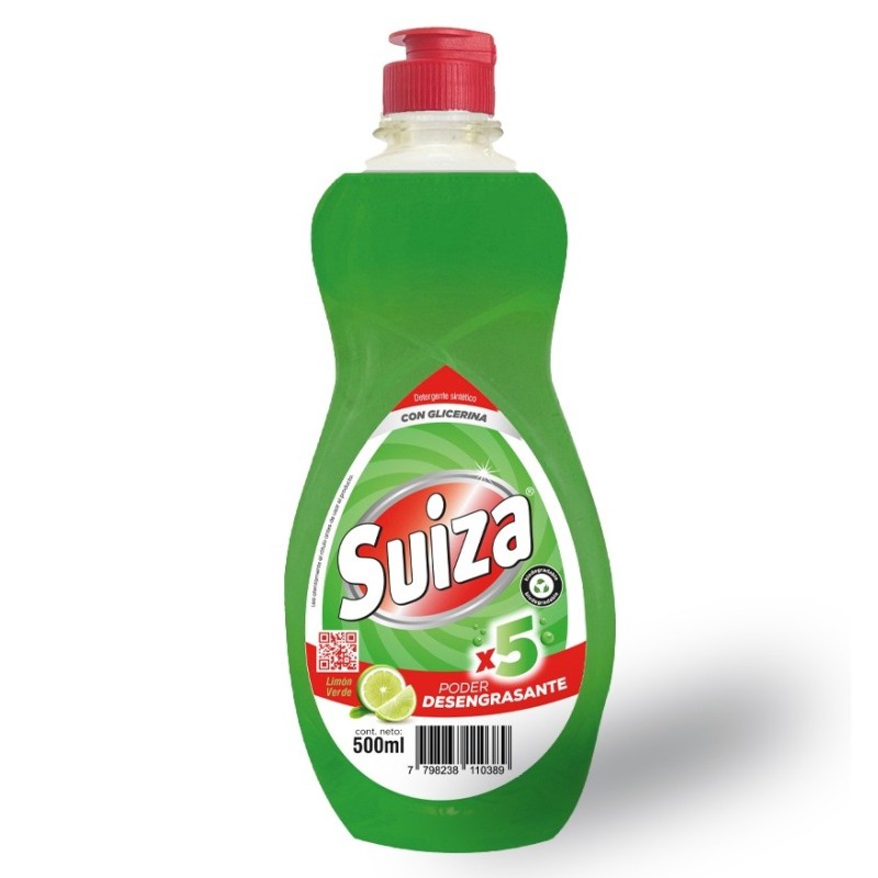 SUIZA DETERGENTE 750ML LIMA LIMON