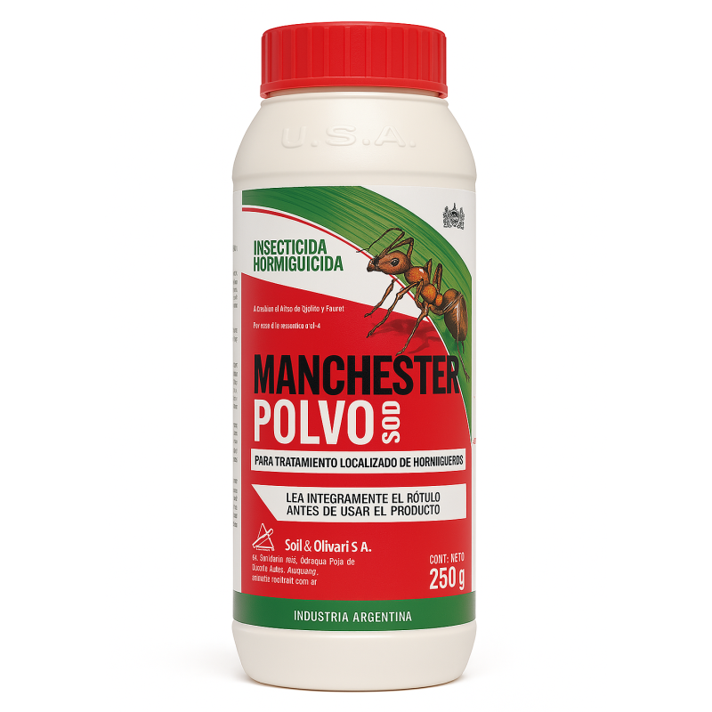 MANCHESTER POLVO HORMIGAS 250G