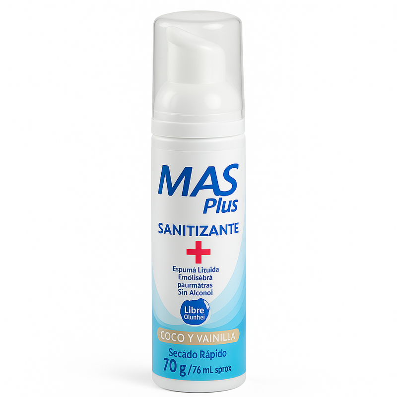 MAS PLUS ESPUMA SANITIZANTE 70G