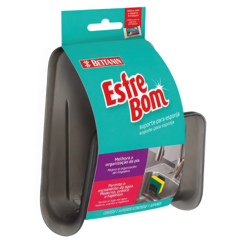 ESFRE BOM SOPORTE ESPONJA CON VENTOSA