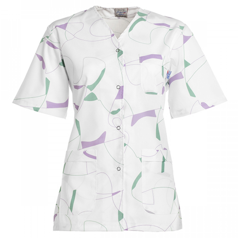 JACQUES LECLEAR CHAQUETA ESTAMPADA BOTONES