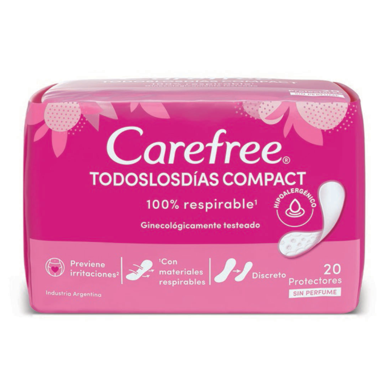 CAREFREE PROTECTORES TODOS LOS DIAS COMPACT 20U