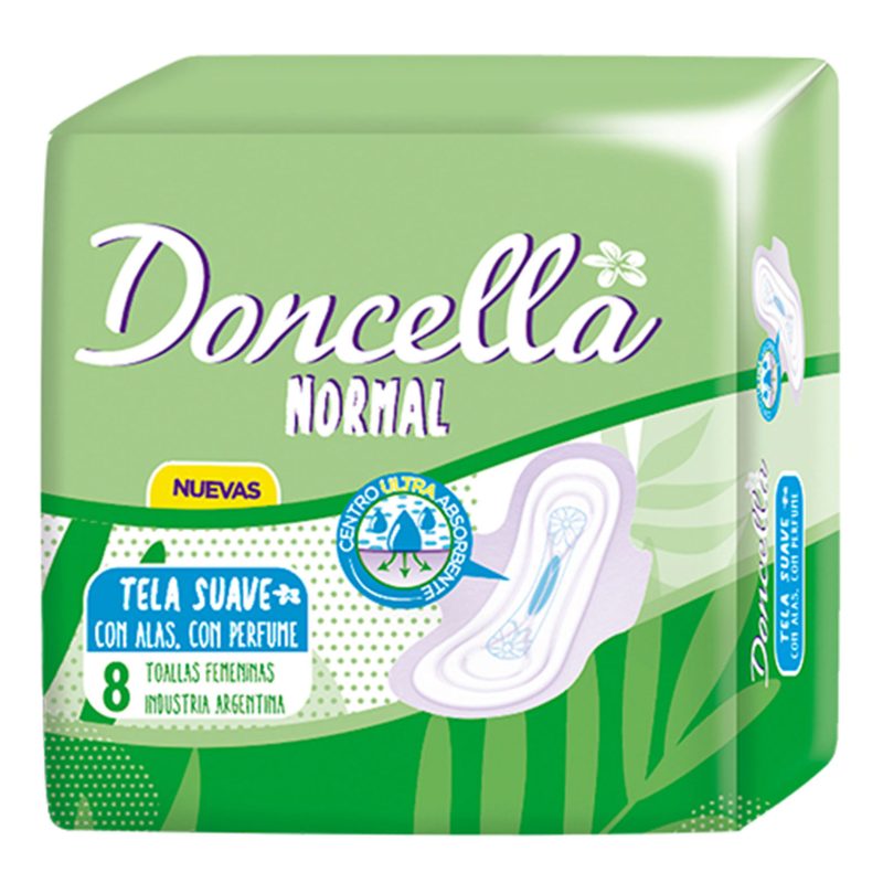 DONCELLA TOALLITAS POCKET C/ALAS CON PERFUME