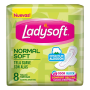 LADYSOFT TOALLAS 8U NORMAL SOFT C/ALAS