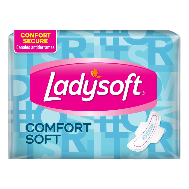 LADYSOFT TOALLA 8U COMFORT SOFT C/ALAS
