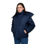 LABORAL CAMPERA TRUCKER CON CAPUCHA AZUL