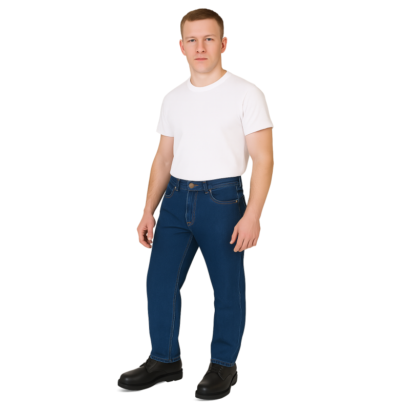 OMBU PANTALON JEAN CABALLERO AZUL