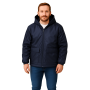 LABORAL CAMPERA LARGA CON CAPUCHA AZUL