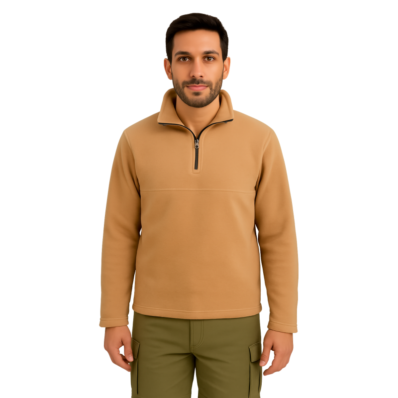 AIRE LIBRE BUZO POLAR ANTIPILLING BEIGE