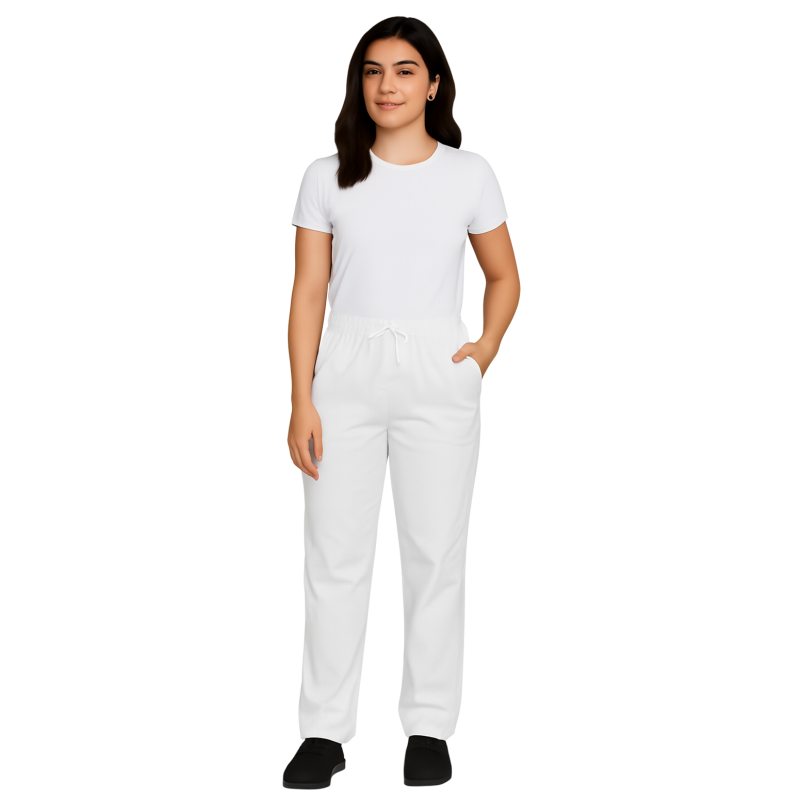 JACQUES LECLEAR PANTALON NAUTICO UNISEX BLANCO