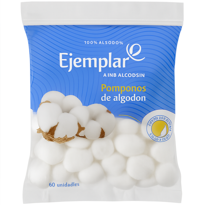 EJEMPLAR POMPONES ALGODON 50U