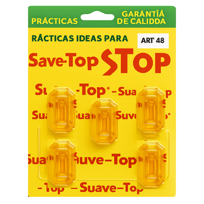 SUAVE-TOP PERCHA CHICA BLANCA 5U 3CM (COD-49)