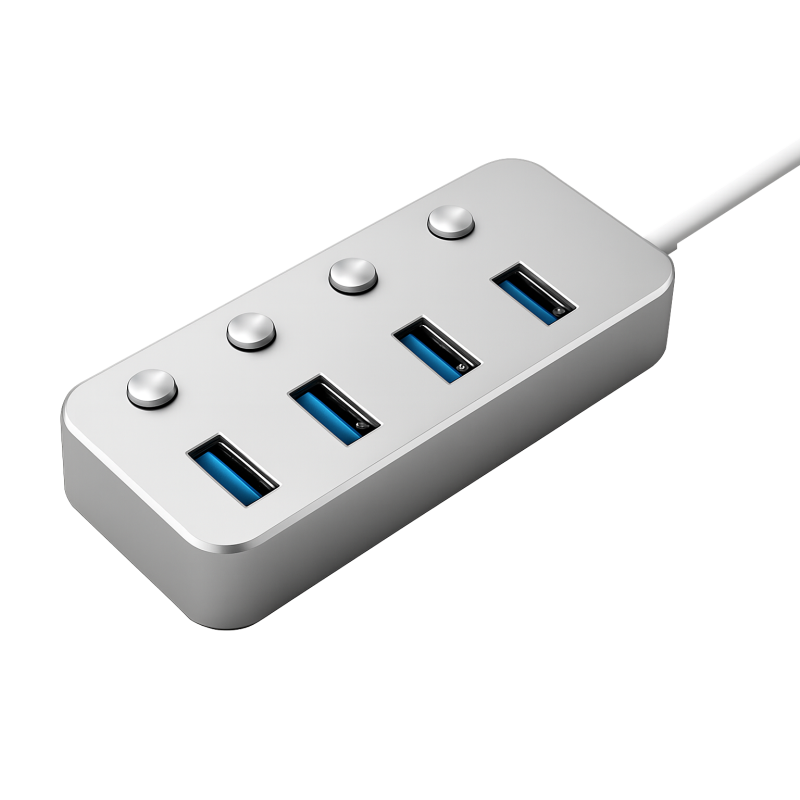 HUB ALUMINIO USB-A 4 PORTS 3.0 (USADO)