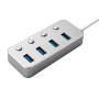 HUB ALUMINIO USB-A 4 PORTS 3.0 (USADO)