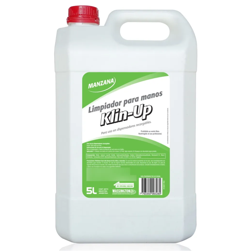 WASSINGTON KLIN UP JABON MANOS MANZANA 5L